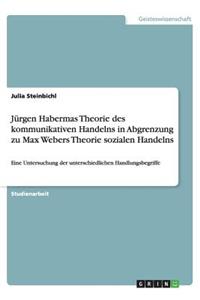 Jürgen Habermas Theorie des kommunikativen Handelns in Abgrenzung zu Max Webers Theorie sozialen Handelns