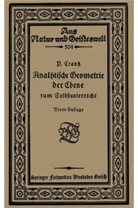Analytische Geometrie der Ebene zum Selbstunterricht