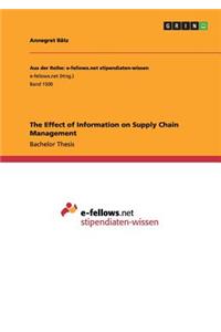 Effect of Information on Supply Chain Management