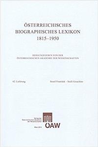 Osterreichisches Biographisches Lexikon 1815-1950, 62. Lieferung