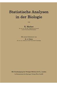 Statistische Analysen in der Biologie