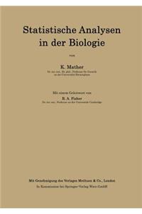 Statistische Analysen in Der Biologie