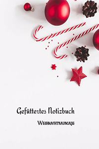 Gefüttertes Notizbuch - Weihnachtsausgabe