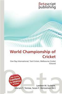 World Championship of Cricket