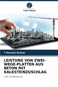 Leistung Von Zwei-Wege-Platten Aus Beton Mit Kalksteinzuschlag