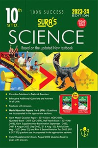 SURA`S 10th Std Science Guide in English Medium 2023-24 Latest Updated Edition