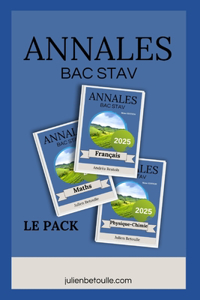 Annales bac techno STAV pack matières générales 2025