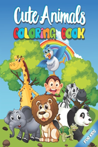 Cute Animals Coloring Book