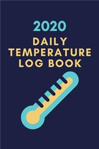 2020 Daily Temperature Log Book