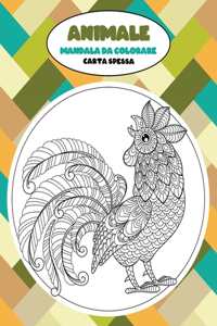 Mandala da colorare - Carta spessa - Animale