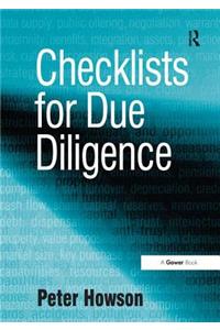 Checklists for Due Diligence