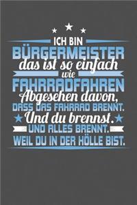 Ich Bin Bürgermeister Das Ist So Einfach Wie Fahrradfahren. Abgesehen Davon, Dass Das Fahrrad brennt. Und Du Brennst. Und Alles Brennt. Weil Du In Der Hölle Bist.