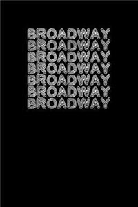 Broadway: Unique Acting Notebook 6"x9" Notepad Actors Statist Drama Lovers