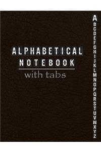 Alphabetical Notebook with Tabs