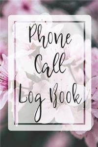 Phone Call Log Book