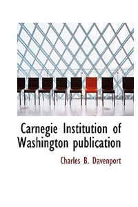 Carnegie Institution of Washington Publication