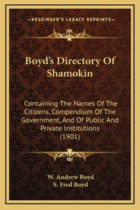 Boyd's Directory Of Shamokin