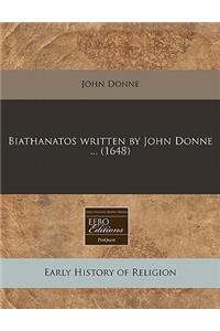 Biathanatos Written by John Donne ... (1648)
