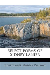 Select Poems of Sidney Lanier