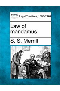 Law of mandamus.