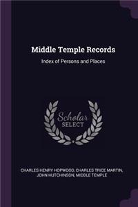 Middle Temple Records