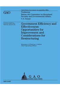 Government Efficiency and Effectiveness