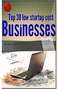 Top 30 Low Start Up Cost Businesses