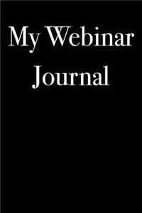 My Webinar Journal