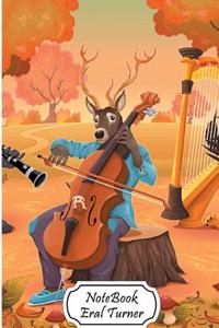 Notebook Journal Dot-Grid, Graph, Lined, Blank No Lined: Deer Cello: Small Pocket Notebook Journal Diary, 120 Pages, 5.5- X 8.5- (Blank Notebook Journ