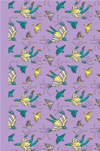 Sketchbook: Flying (Purple) 6x9 - Blank Journal with No Lines - Journal Notebook with Unlined Pages for Drawing and Writing on Blank Paper