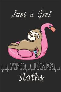 Just a girl who loves Sloths journal