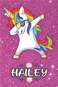 Hailey - Dabbing Unicorn Notebook