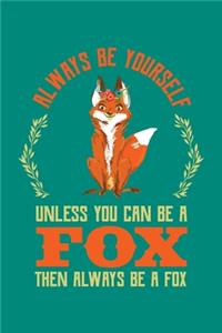 Always Be Yourself Unless You Can Be A Fox Then Always Be A Fox