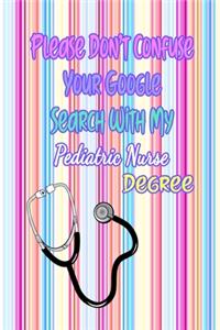 Please Don't Confuse Your Google Search With My Pediatric Nurse Degree