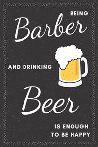 Barber & Drinking Beer Notebook