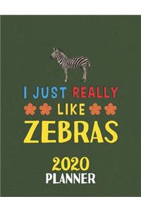 I Just Really Like Zebras 2020 Planner