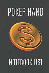 Poker Hand Notebook List