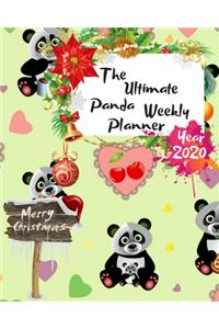 The Ultimate Merry Christmas Panda Weekly Planner Year 2020