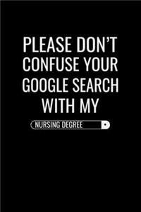 Please don't confuse your google search with my nursing degree