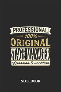 Professional Original Stage Manager Notebook of Passion and Vocation: 6x9 inches - 110 blank numbered pages - Perfect Office Job Utility - Gift, Present Idea