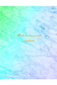 Pool Maintenance Logbook