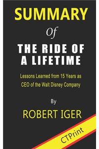 Summary of The Ride of a Lifetime By Robert Iger - Lessons Learned from 15 Years as CEO of the Walt Disney Company