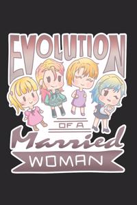 Funny Married Woman Evolution Notebook