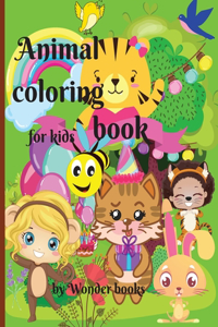 Animal coloring book for kids