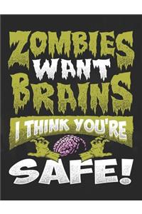 Zombies Want Brains I Think You're Safe