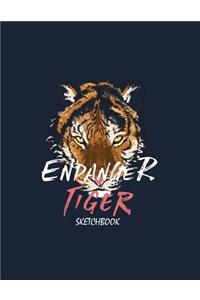 Endanger tiger sketchbook