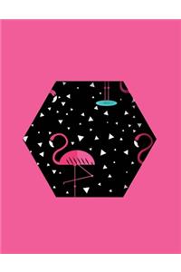 Pink Flamingo Lined Notebook