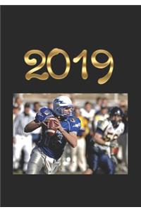 2019: American Football. Weekly Planner /Diary/Engagement Book. This 12 Month Diary Contains a Week Per Page Including Weekly To-Do Lists Plus 2019 Personal Goals, Pages for Your Own Notes, Inspirational Quotes, Contacts Lists and a Calendar