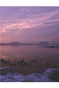 Landscape River Sunrise Bank Notebook