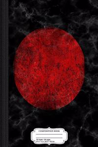 Vintage Japanese Japan Flag Composition Notebook